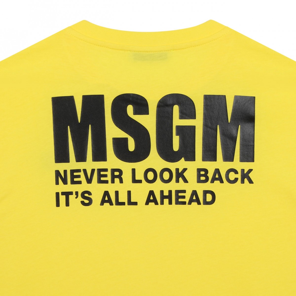 Yellow Logo Print T-Shirt