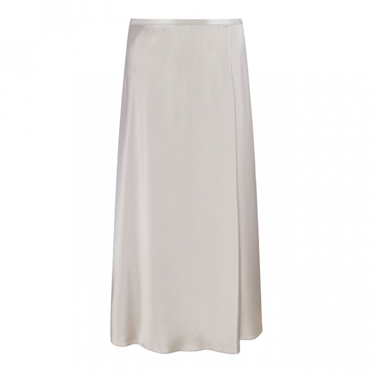 Beige Carnet Midi Skirt