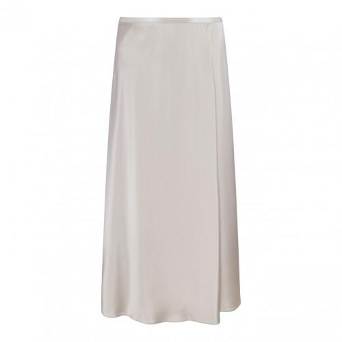 Beige Carnet Midi Skirt