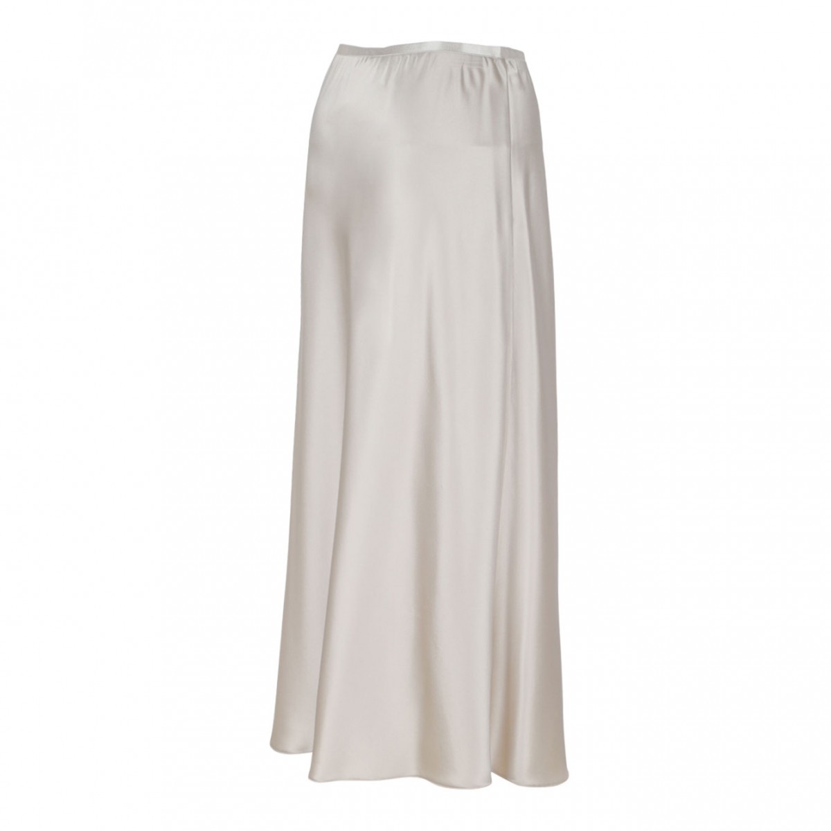 Beige Carnet Midi Skirt