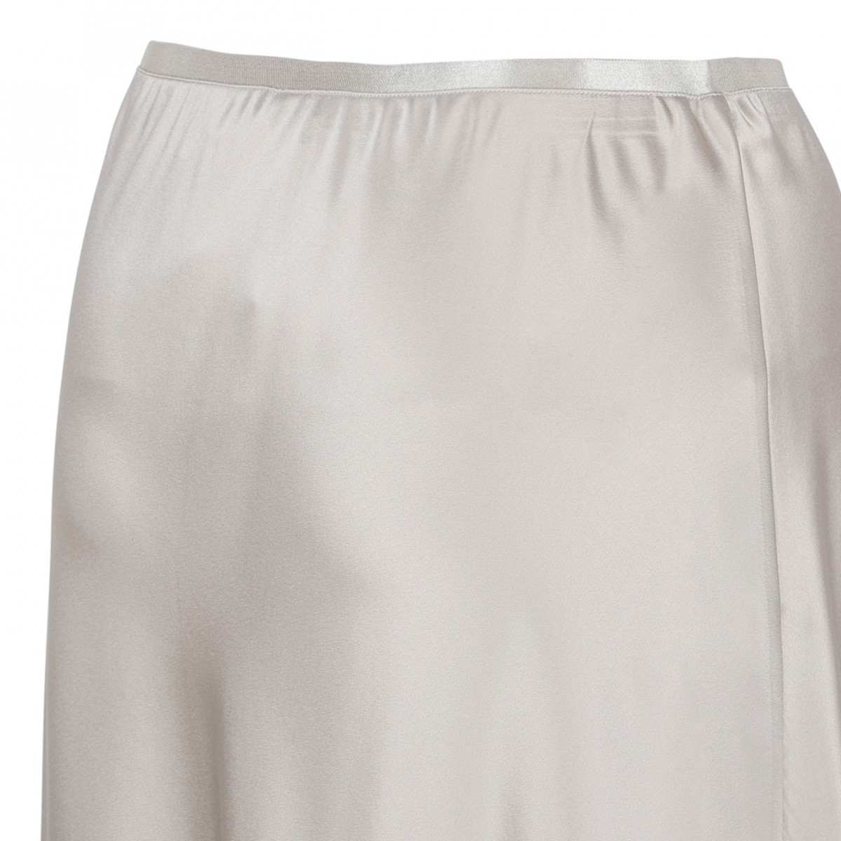 Beige Carnet Midi Skirt