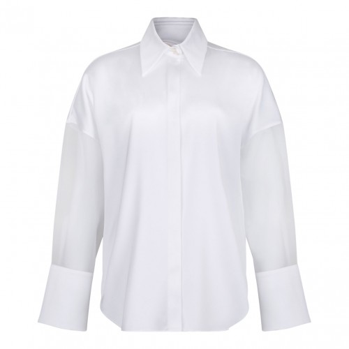 White Satin Shirt
