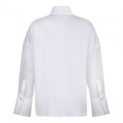 White Satin Shirt