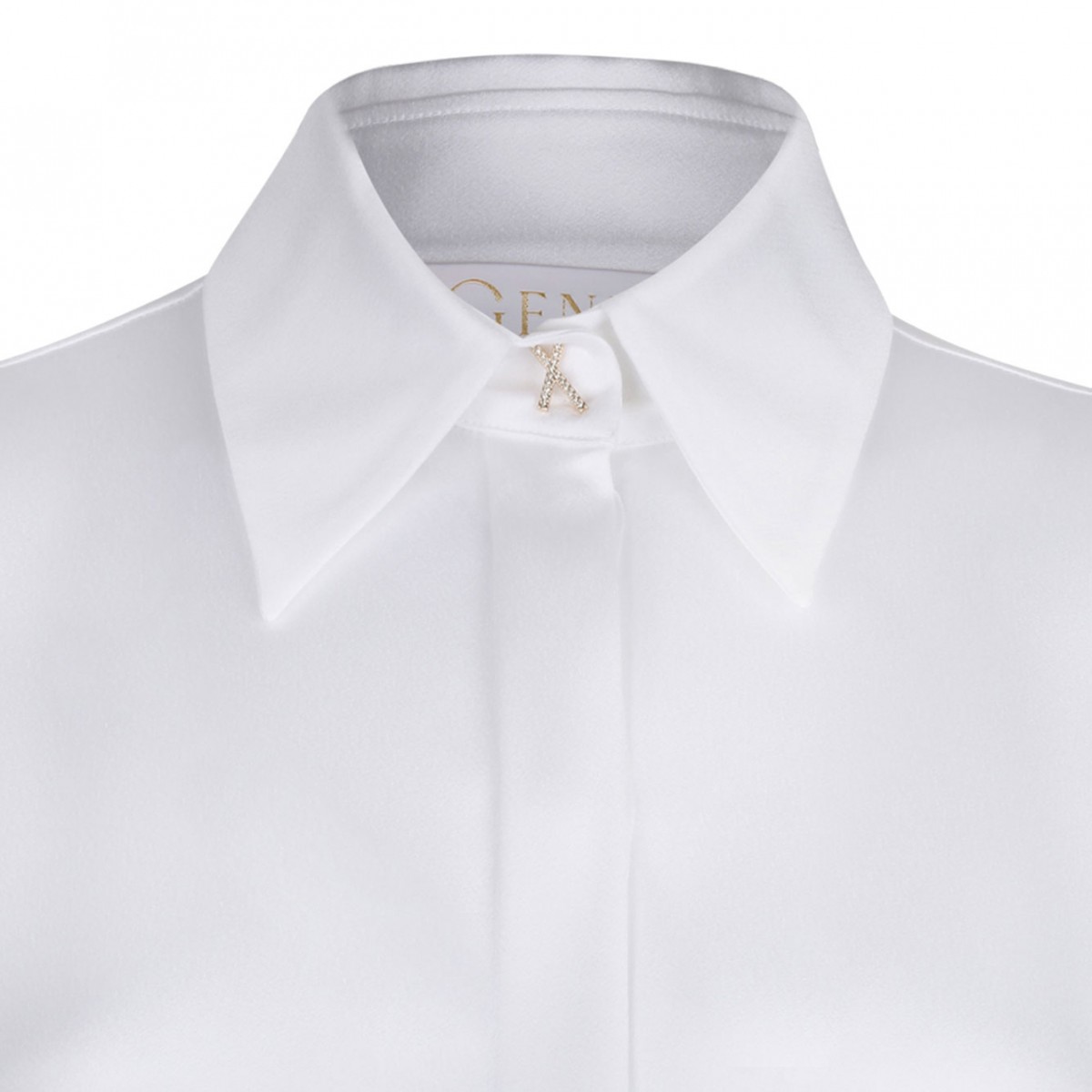 White Satin Shirt