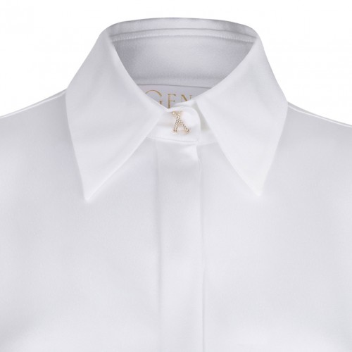 White Satin Shirt