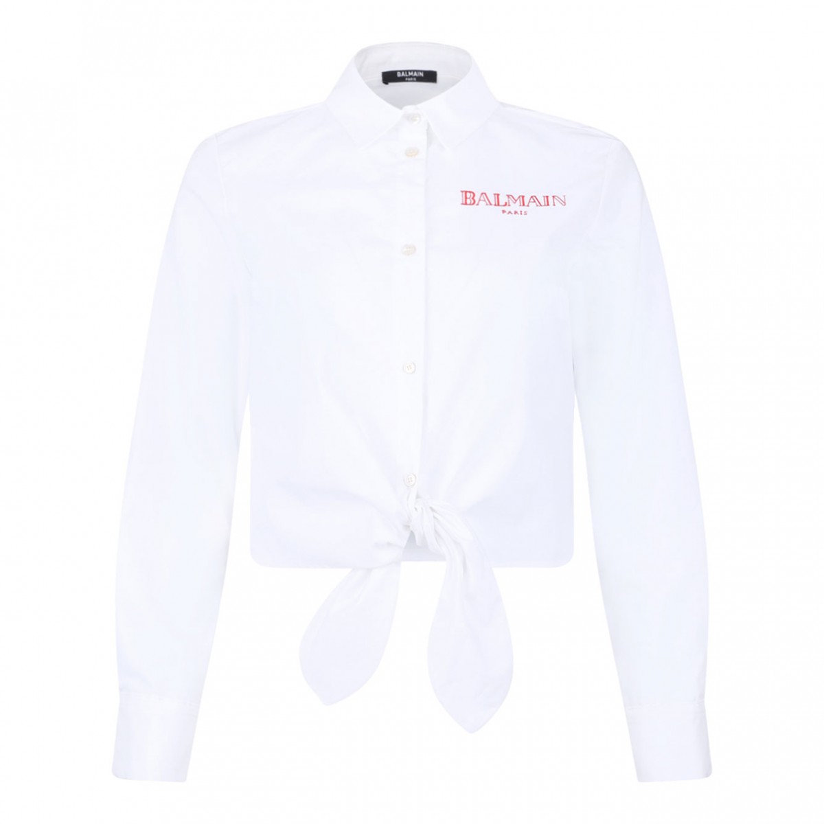 White Knot Detail Shirt