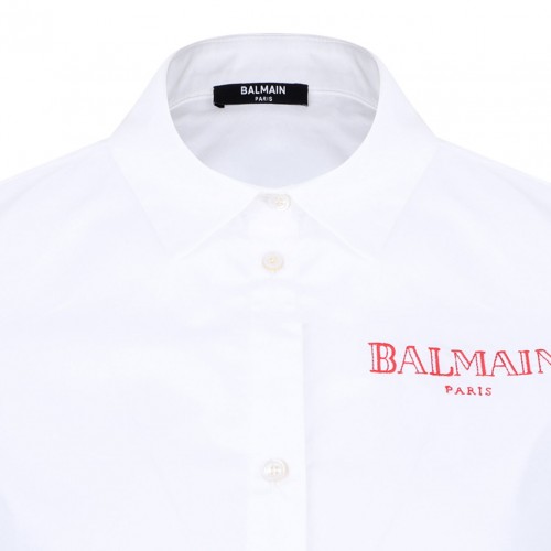 White Knot Detail Shirt