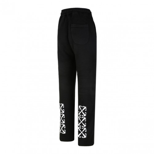 Black Windy Arrow Track Pants