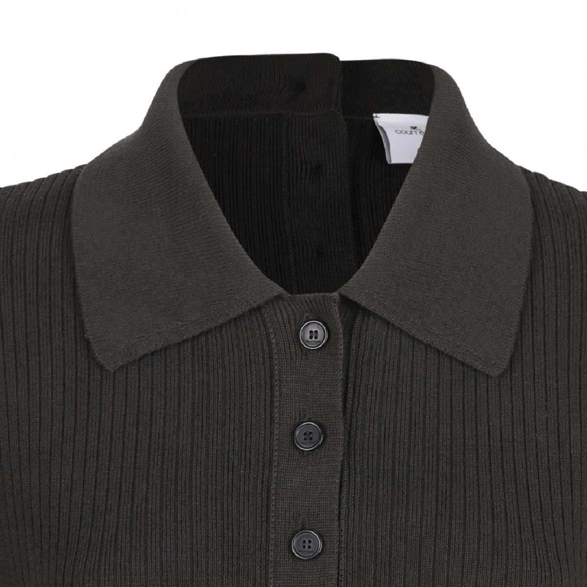 Brown Midi Wool Dress