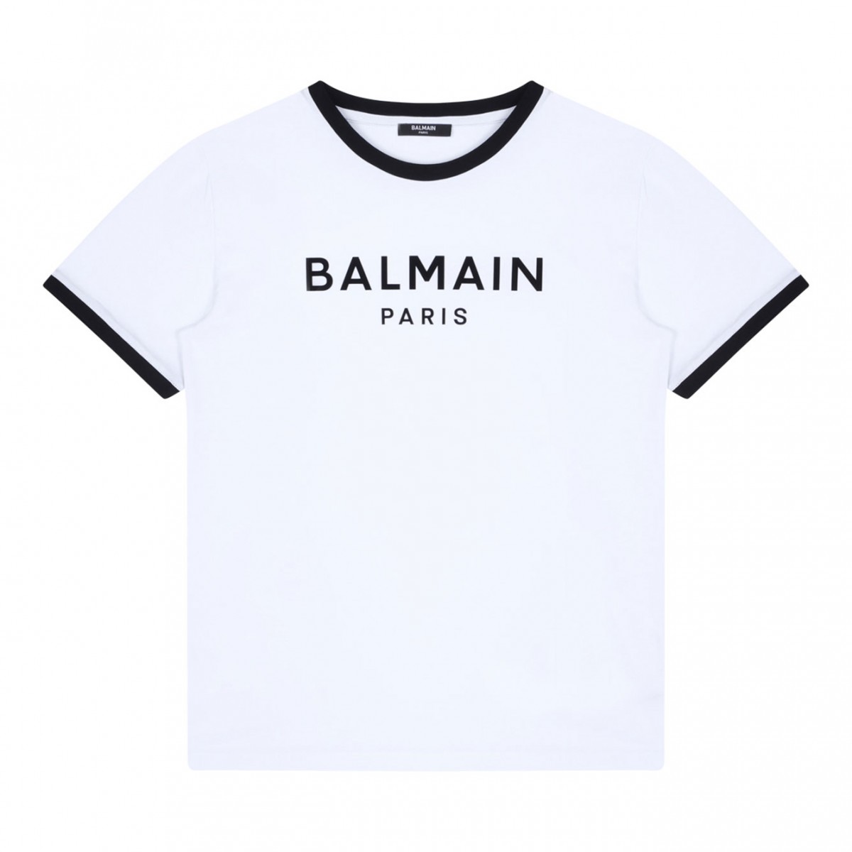 White Logo Embossed T-Shirt