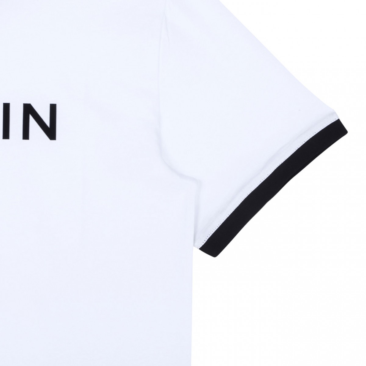 White Logo Embossed T-Shirt