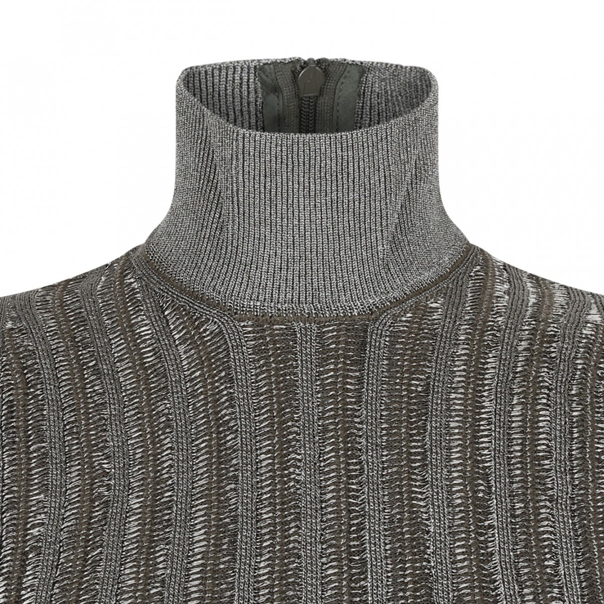 Metallic Olive Minidress