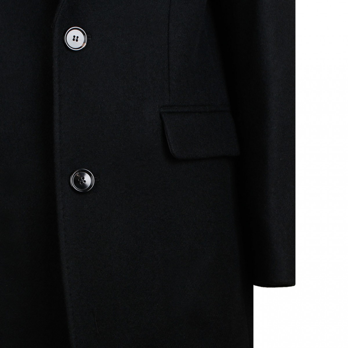 Black Single Breasted Coat