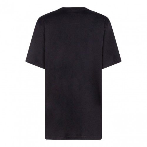 Black Logo Embroidered T-Shirt 2