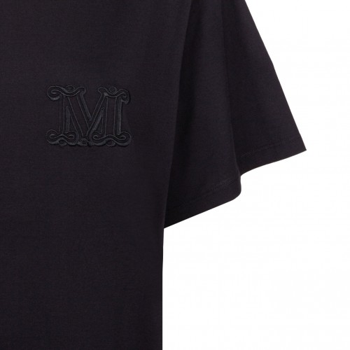 Black Logo Embroidered T-Shirt