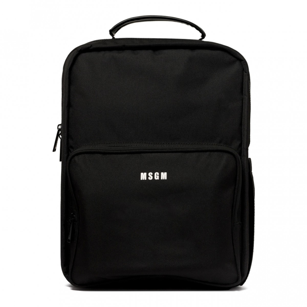 Black Logo Applique Backpack