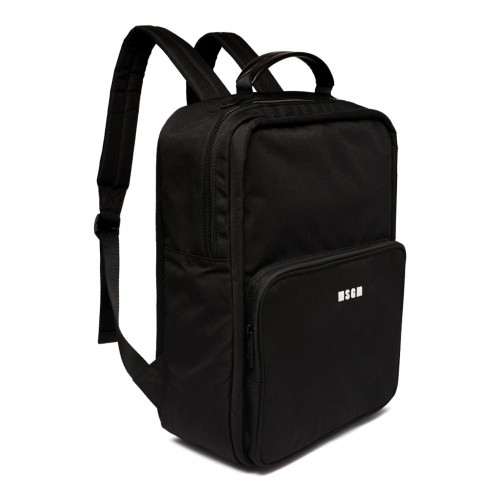 Black Logo Applique Backpack