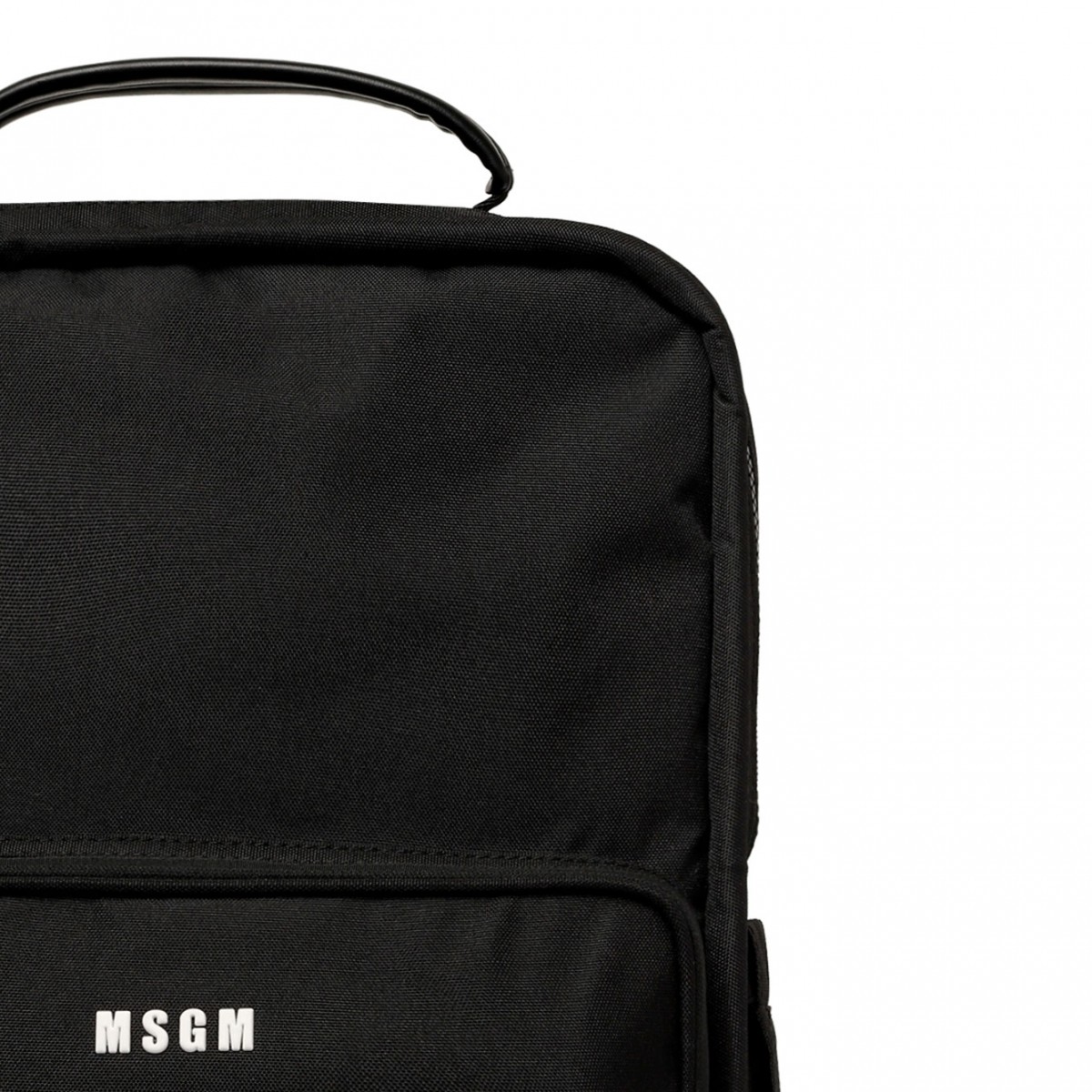 Black Logo Applique Backpack