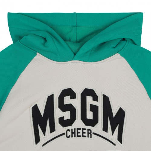 Green Logo Print Sweatshirt