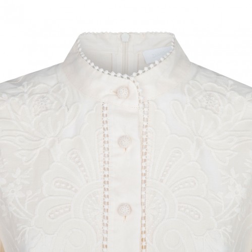 Cream White Ottie Mini Dress