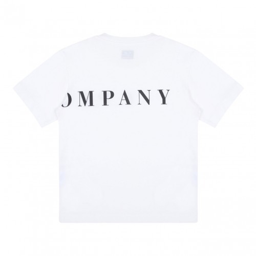 White Logo Print T-Shirt 2