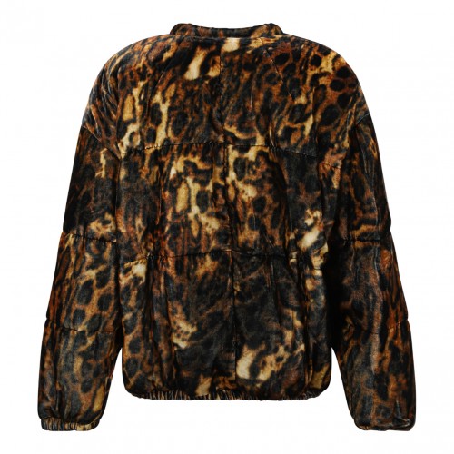 Leopard Print Bomber Jacket
