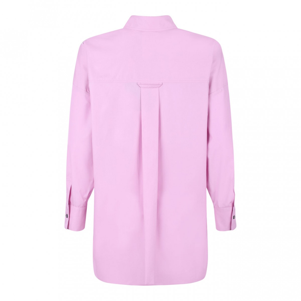 Pink Straight Poplin Shirt