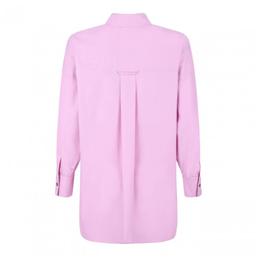 Pink Straight Poplin Shirt
