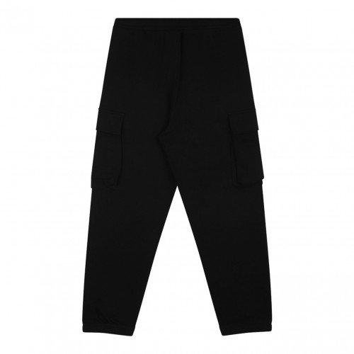 Black Logo Embroidered Trousers 2