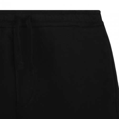 Black Logo Embroidered Trousers
