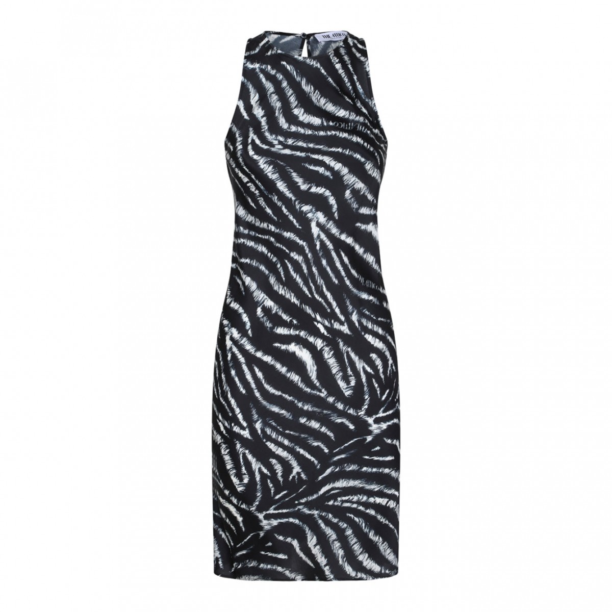 Black Zebra Print Mini Dress