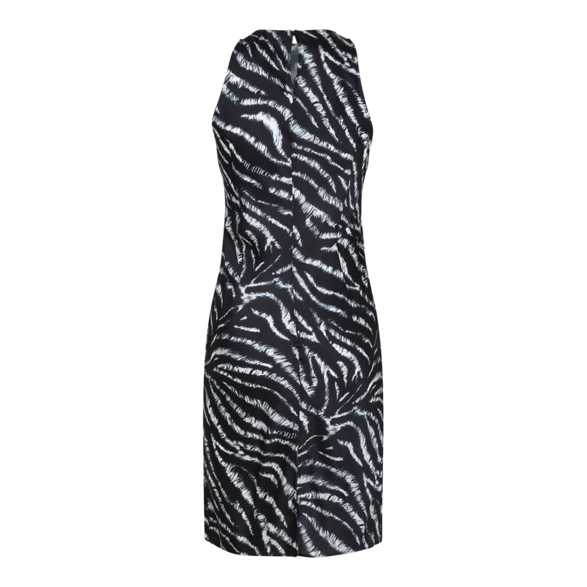 Black Zebra Print Mini Dress