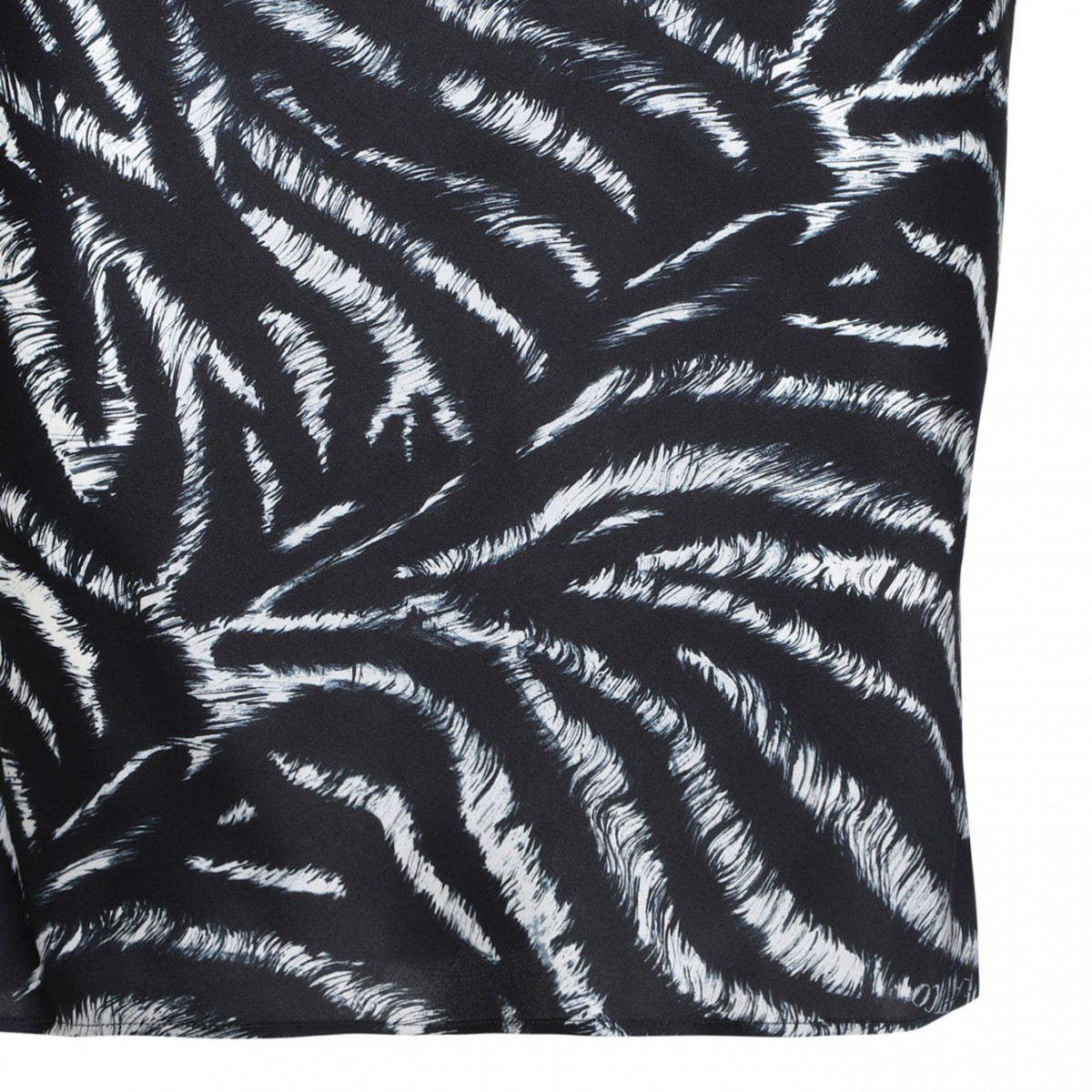 Black Zebra Print Mini Dress