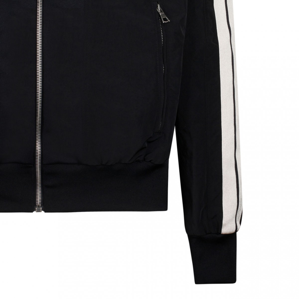 Black Nylon Track Jacket