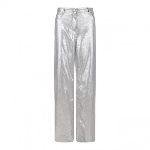 Silver Linen Trousers