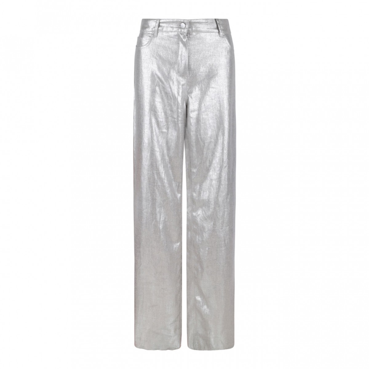 Silver Linen Trousers