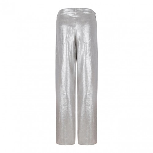 Silver Linen Trousers 2