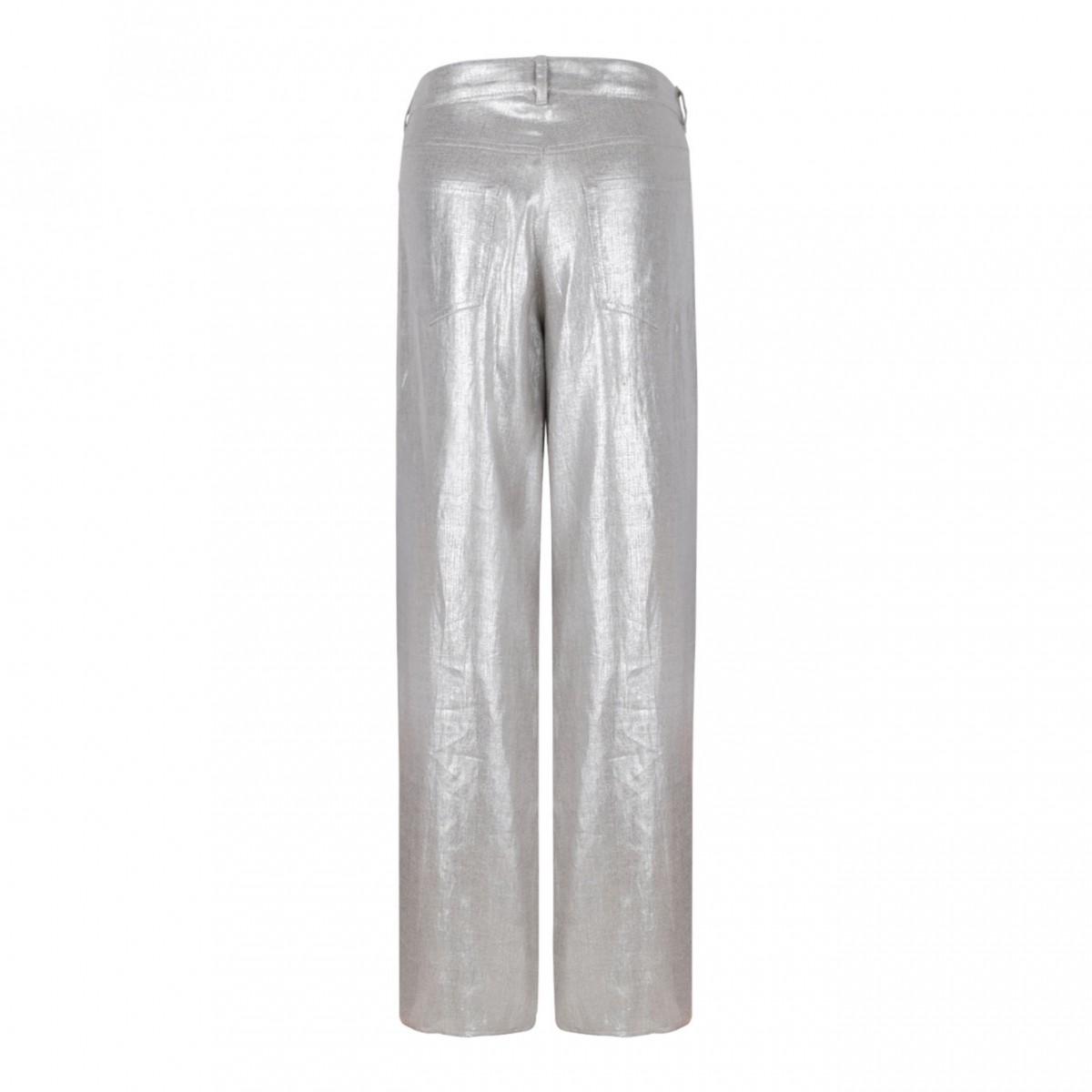 Silver Linen Trousers