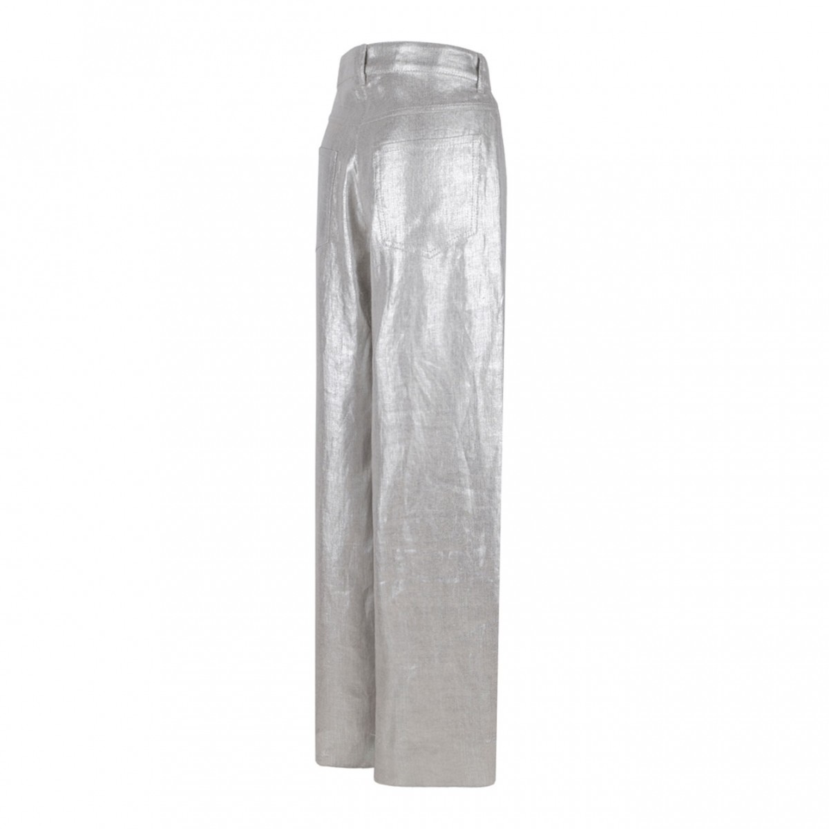 Silver Linen Trousers