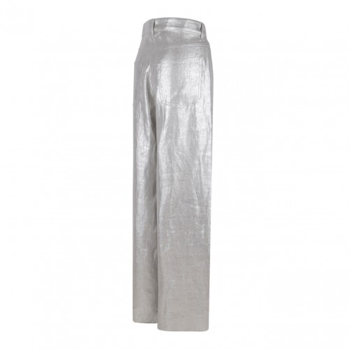 Silver Linen Trousers