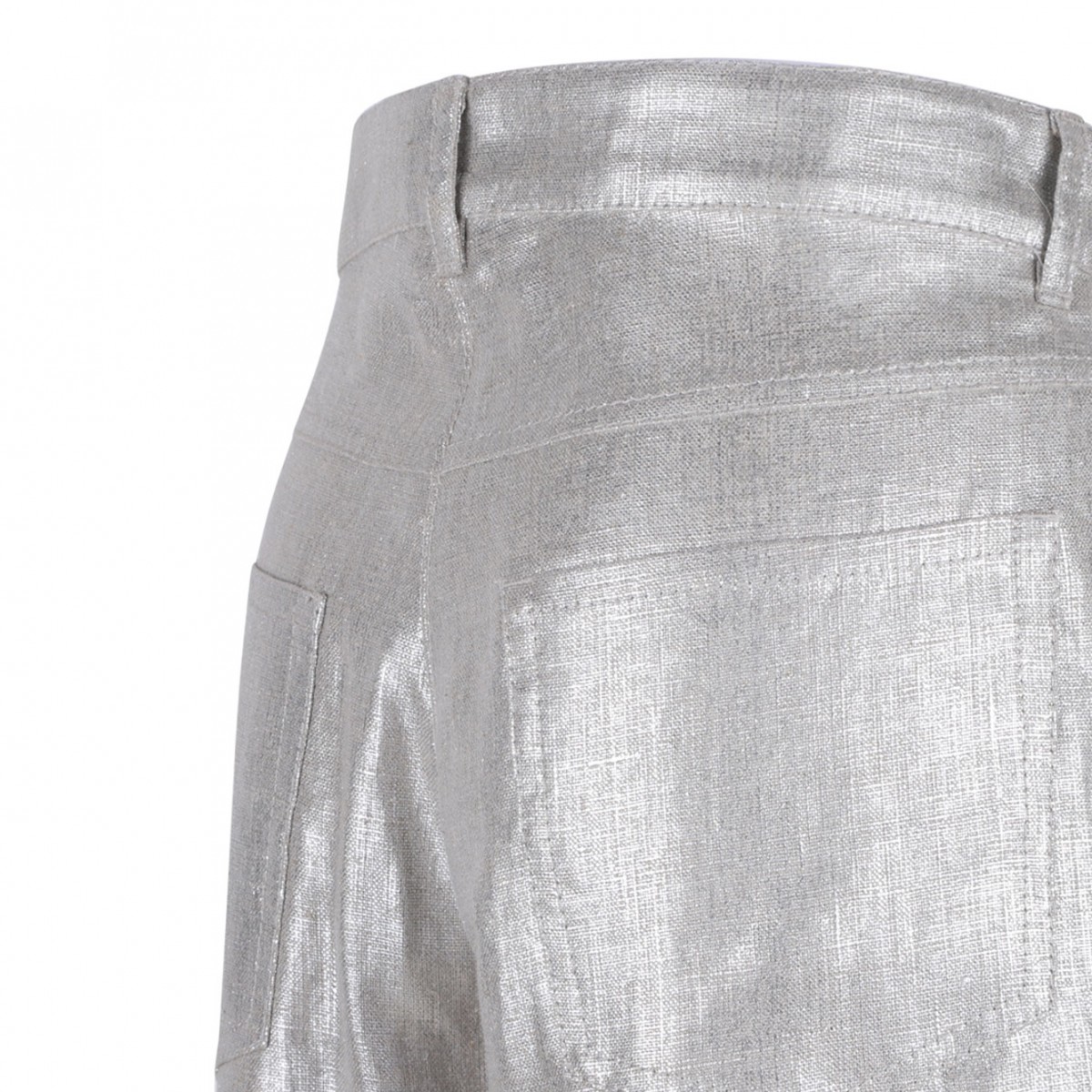 Silver Linen Trousers