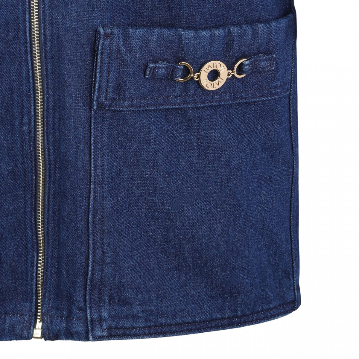 Navy Blue Denim Mini Dress