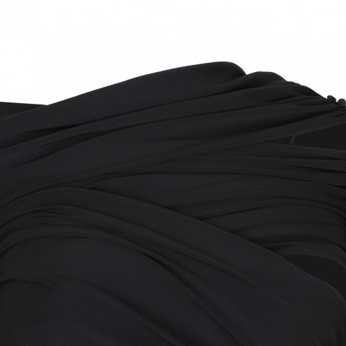 Black Wrap Mini Dress