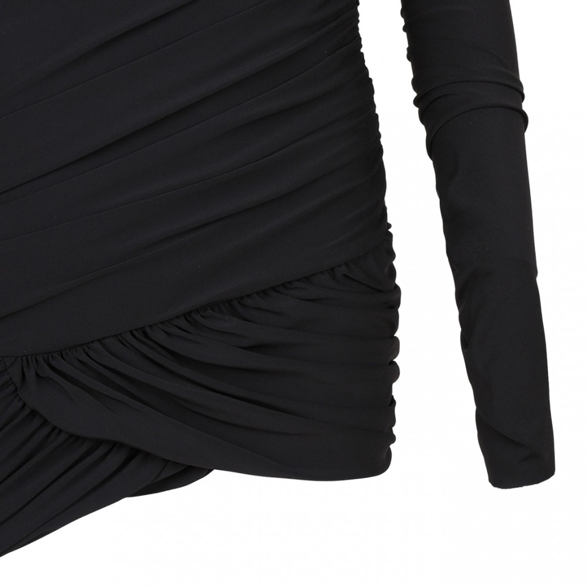 Black Wrap Mini Dress