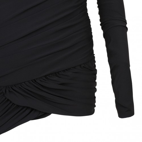 Black Wrap Mini Dress
