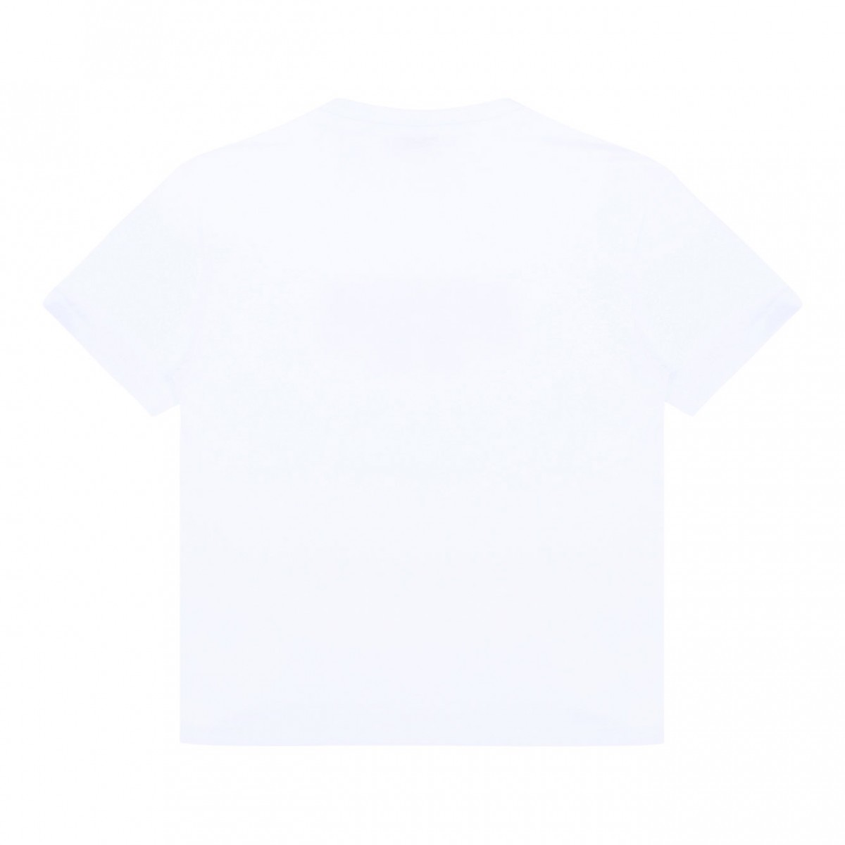 White Logo Print T-Shirt