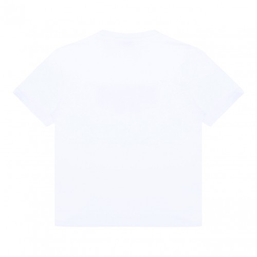 White Logo Print T-Shirt
