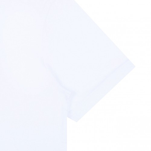 White Logo Print T-Shirt