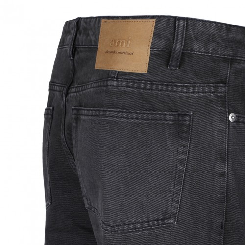 Black Logo Patch Jeans