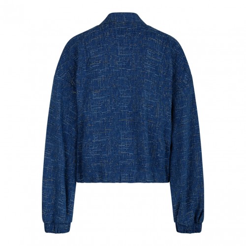 Denim Jacquard Bomber